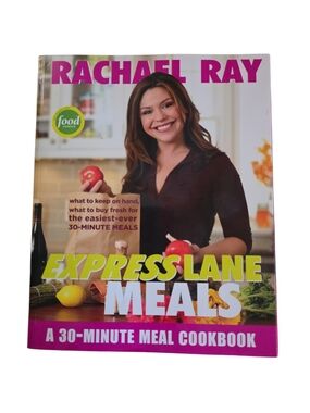 Rachael Ray Express Lane Meals Cookbook - Magenta & Lime Cover